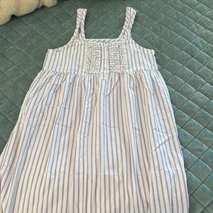 Kid's Twill Charlotte Nightgown, Petite Plume Size 14